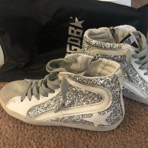 Mid Start Sliver Glitter Golden Goose